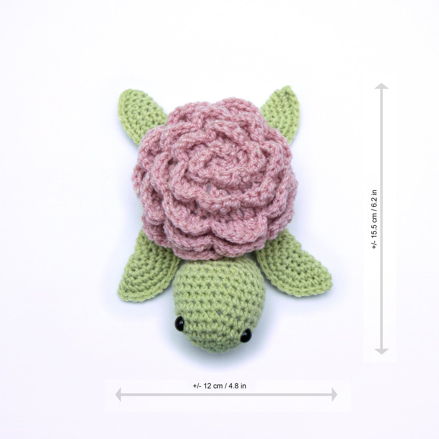 🐢Light Pink Rose Turtle🐢